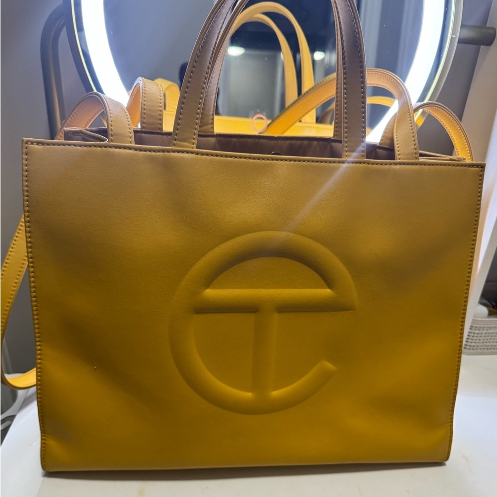 Telfar Mustard Yellow Tote Bag- Medium